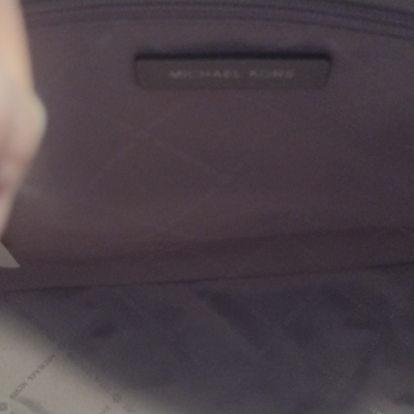 Michael Kors Gilly Bright white and grey Large Travel tote.